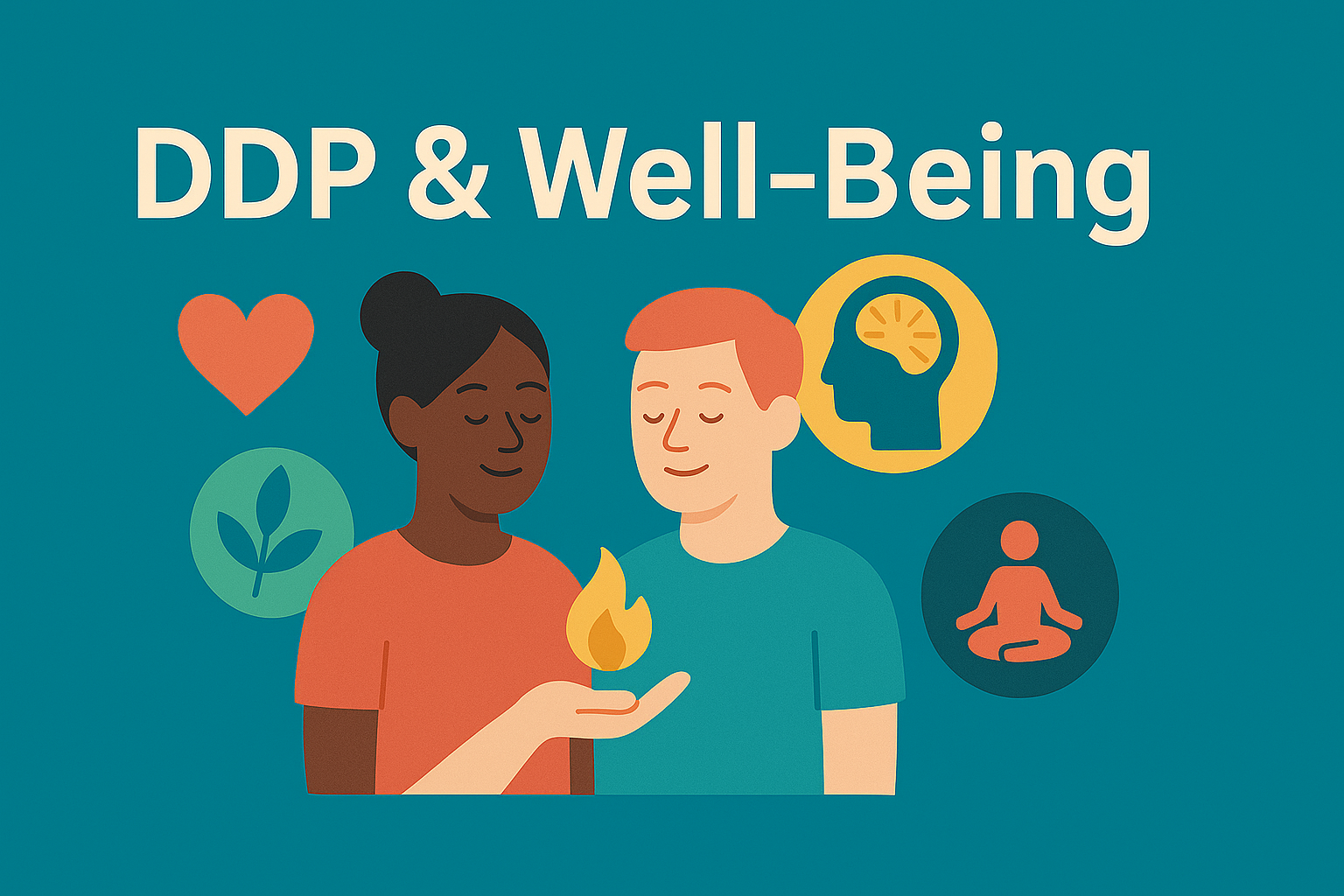 A supportive, strengths-based environment showing DDP and Wellbeing.